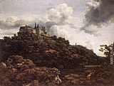 Jacob Van Ruisdael Canvas Paintings - Bentheim Castle